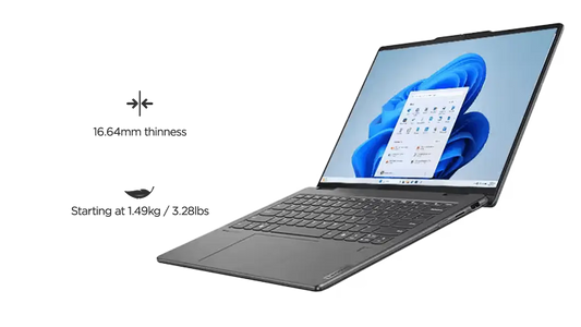 LENOVO YOGA SLIM7 83CV002DIN [ULTRA7-155H 14TH GEN/32GB/1TB SSD/WIN11 HOME+MSO/14.0 INCH/INTEGRATED GRAPHICS /1 YEAR(S)/GREY]