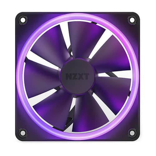 NZXT F120RGB DUO - 120MM DUAL-SIDED RGB FAN - TRIPLE PACK (BLACK) W/RGB CONTROLLER- RF-D12TF-B1
