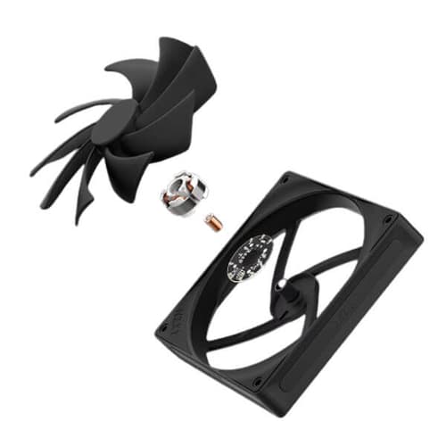 NZXT 140MM QUIET AIRFLOW FANS - SINGLE PACK (BLACK) - RF-Q14SF-B2