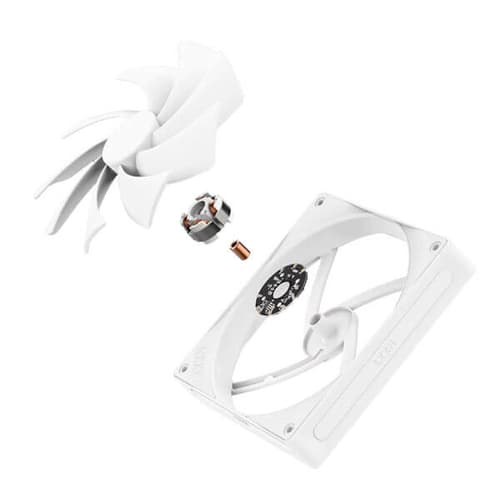 NZXT 140MM QUIET AIRFLOW FANS - SINGLE PACK (WHITE) - RF-Q14SF-W2