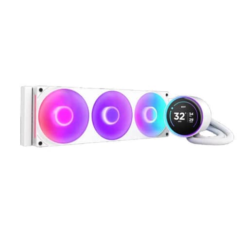 NZXT KRAKEN ELITE 360 RGB V2 - 360MM AIO LIQUID COOLER RGB CORE FAN - SINGLE FRAME (WHITE)-RL-KR36E-W2