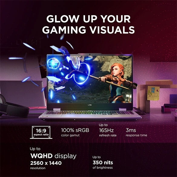 LENOVO LOQ 2025 AMD RYZEN 7 250| NVIDIA RTX 5050 8GB (24GB RAM/1TB SSD/144HZ REFRESH RATE/440 AI TOPS/15.6" (39.6CM)/WINDOWS 11/OFFICE 2024/3 MON. GAME PASS/GREY/2.4KG), 83JG008NIN