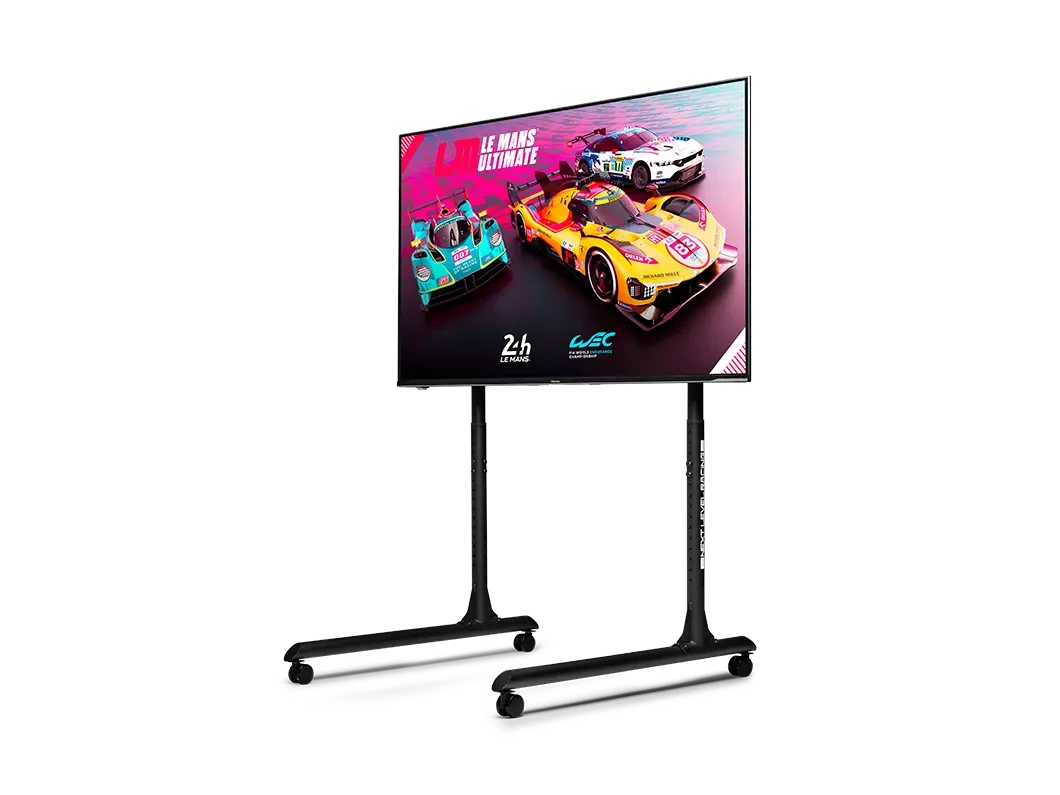 NLR Round Tube Freestanding Single Monitor Stand