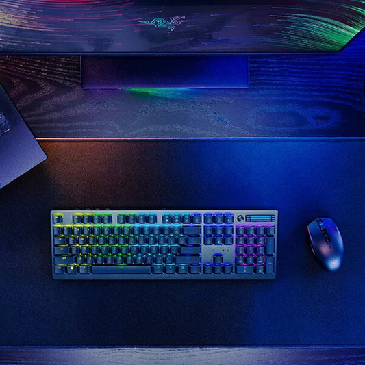 RAZER DEATHSTALKER V2 PRO - WIRELESS LOW PROFILE OPTICAL GAMING KEYBOARD (CLICKY PURPLE SWITCH) - US LAYOUT - FRML