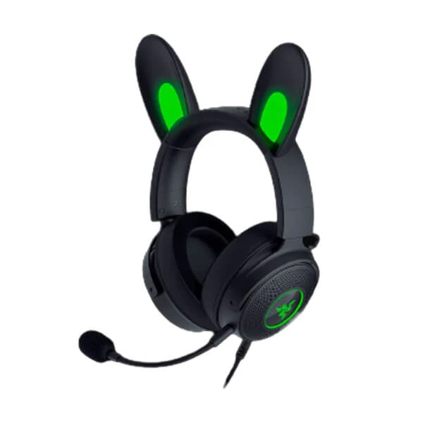 RAZER KRAKEN KITTY V2 PRO - WIRED RGB HEADSET WITH INTERCHANGEABLE EARS - BLACK- RZ04-04510100-R3M1