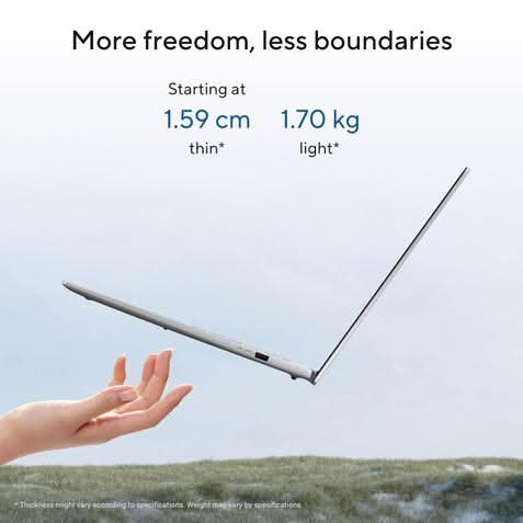 ASUS Vivobook S16 S3607CA-SH077WS, Ultra 7 255H, 16GB, 512GB SSD, Intel Graphics, 16 inch, FHD,Windows 11 Home, Office Home 2024, M365 Basic, 1 Year, Silver