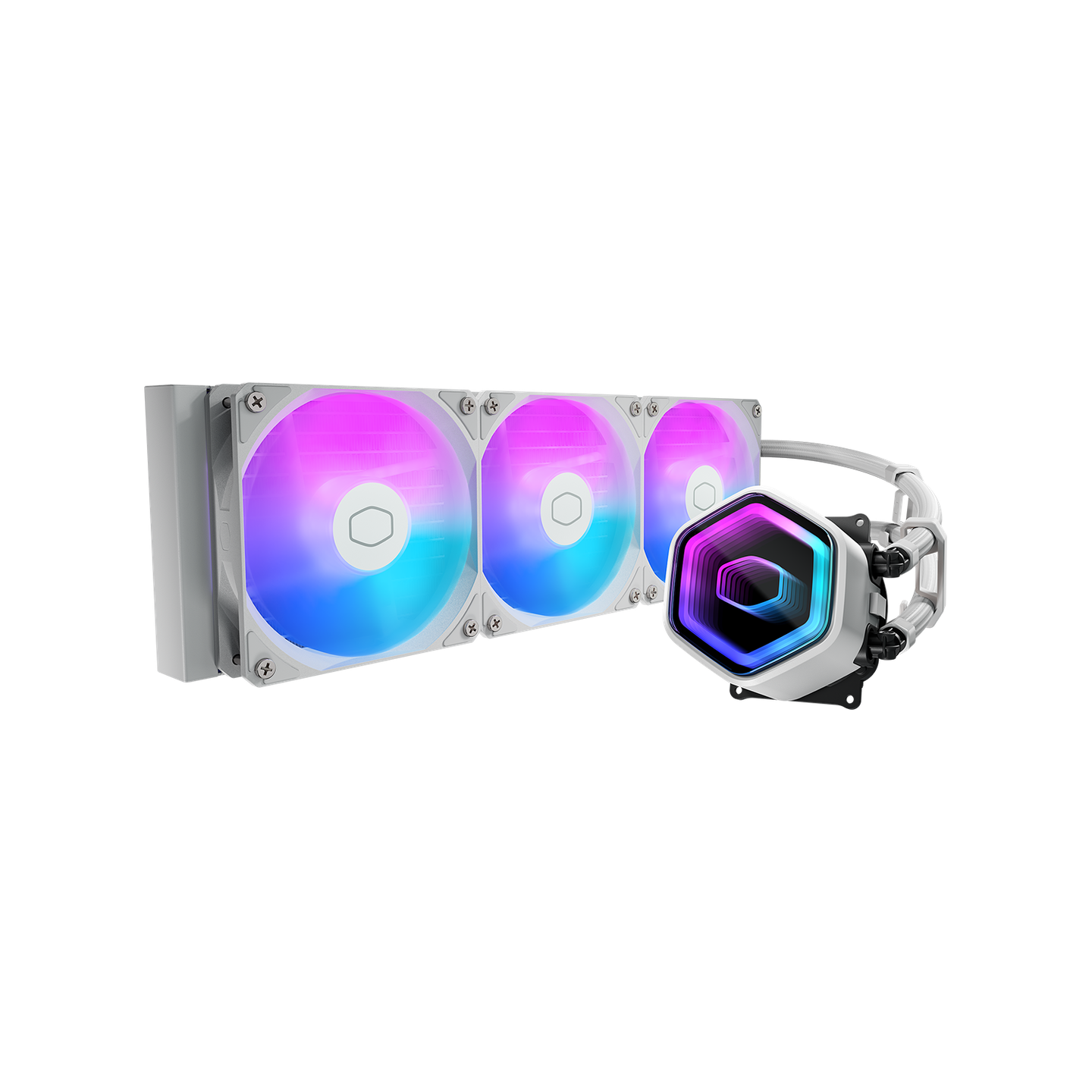 COOLER MASTER MASTERLIQUID 240 CORE II ARGB LIQUID CPU COOLER - WHITE MLW-D24M-A18PA-RW