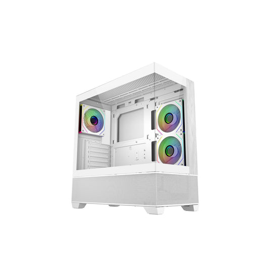 Cooler Master Elite 690 Wood White ARGB ATX Mid Tower Case