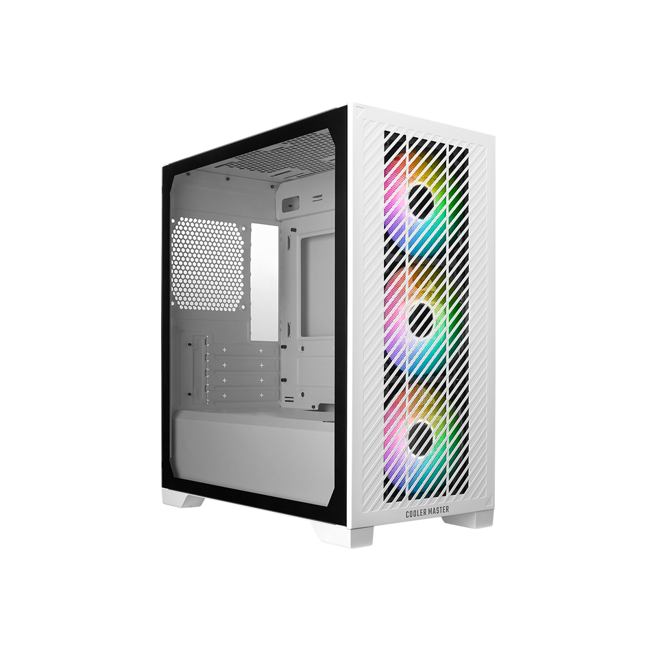 COOLER MASTER ELITE 301 ARGB (M-ATX) MINI TOWER CABINET (WHITE)