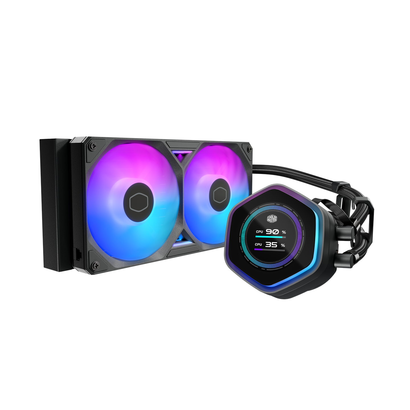 COOLER MASTER MASTERLIQUID ML360 ATMOS II LCD ARGB BLACK FAN