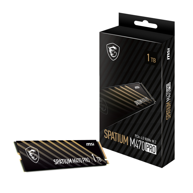 MSI SPATIUM M470 PRO PCIe 4.0 NVMe M.2 1TB SSD