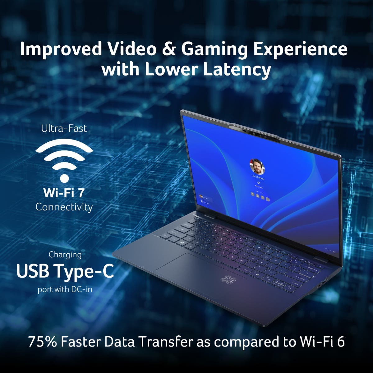 ACER SWIFT 14 AI INTEL CORE ULTRA 7 256V PROCESSOR (WINDOWS 11 HOME + MICROSOFT OFFICE/16 GB/ 1TB SSD) STREAM BLUE, SF14-51, 35.56 CM (14.0") OLED WUXGA DISPLAY