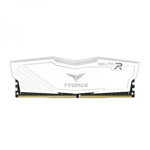 TEAMGROUP T-FORCE DESKTOP RAM DELTA RGB 8GB (8GBX1) DDR4 3200MHZ (WHITE)