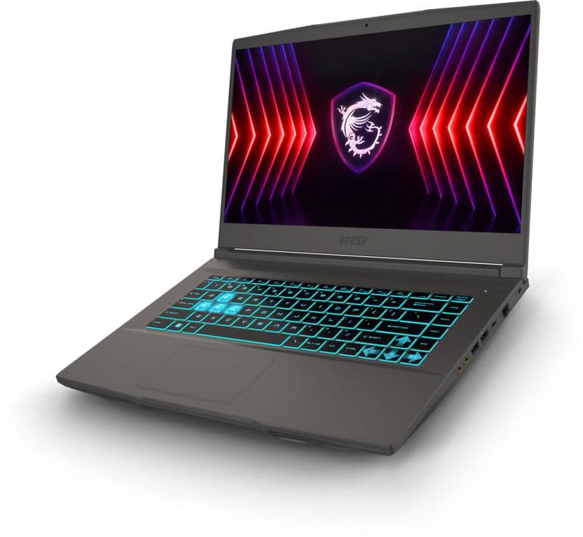 MSI Thin 15 Intel Core i5 13th Gen 13420H - (16 GB/512 GB SSD/Windows 11 Home/6 GB Graphics/NVIDIA GeForce RTX 3050/144 Hz) Thin 15 B13UDX-3223IN Gaming Laptop (15.6 Inch, Cosmos Gray, 1.86 Kg)