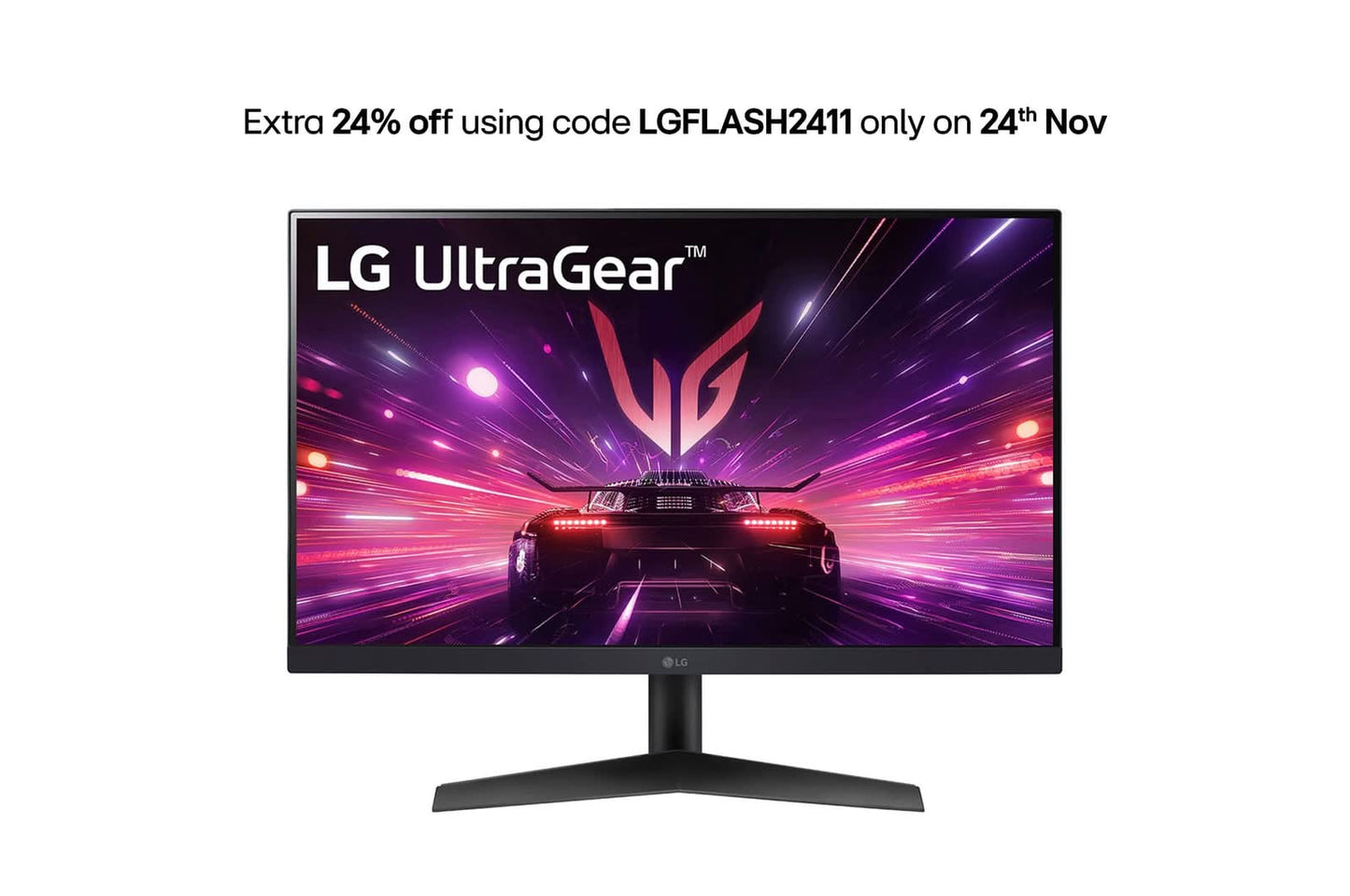 LG 24GS60F-B UltraGear 23.8 Inch Full HD IPS Gaming Monitor