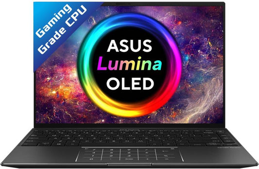 ASUS ZENBOOK 14X OLED AMD RYZEN 7 OCTA CORE 5800HS - (16 GB/1 TB SSD/WINDOWS 11 HOME) UM5401QA-KM751WS THIN AND LIGHT LAPTOP  (14 INCH, GLASS JADE BLACK, 1.40 KG, WITH MS OFFICE)