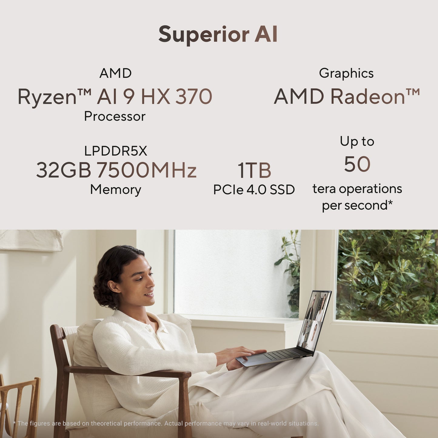 ASUS VIVOBOOK S 16 OLED UM5606WA-RJ310WS AI LAPTOP (AMD RYZEN 9 AI HX 370/ 32GB/ 1TB SSD/ WIN11)