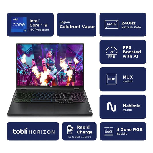 LENOVO LEGION PRO 5 83DF003NIN [CI7-14650HX 14TH GEN/16GB/1TB SSD/WIN11 HOME+MSO/16.0 Inch/8GB-RTX4060 GRAPHICS /1 YEAR(S)/GREY]