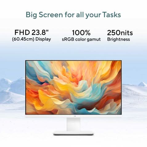 ASUS AIO, All In One PC, Intel Core 3 100U (8GB, 512GB, Intel Graphics, 60.45 cm (23.8) FHD, Windows 11 Home, Office Home 2024 with M365 Basic (1 Year Validity) V440VAB-KWC3001WS