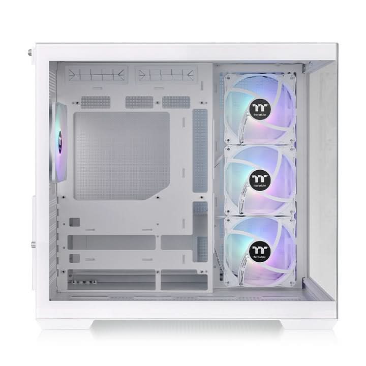 THERMALTAKE VIEW 380 TG ARGB SNOW (ATX) MID TOWER CABINET (WHITE)