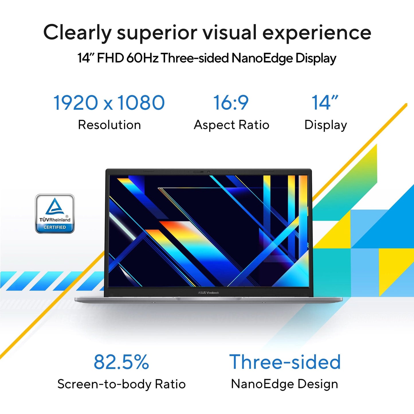 ASUS Vivobook 14, Light Weight Laptop, Intel Core i3-1315U (8GB/512GB/Intel UHD Graphics/35.56 cms (14) FHD/Windows 11 Home/Office Home 2024 + M365 Basic (1 Year Validity) X1404VA-EB322WS