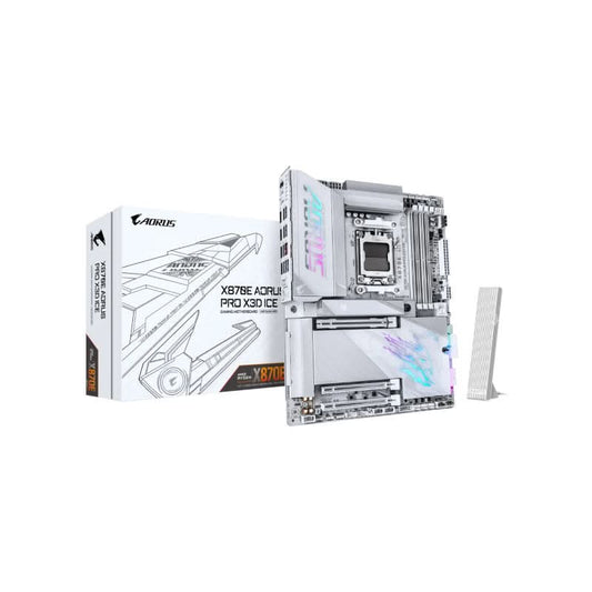 GIGABYTE X870E AORUS PRO X3D ICE AMD AM5 ATX Motherboard