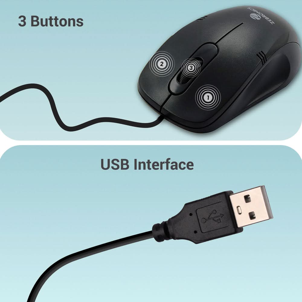 MOUSE ZEBRONICS USB (POWER PLUS)