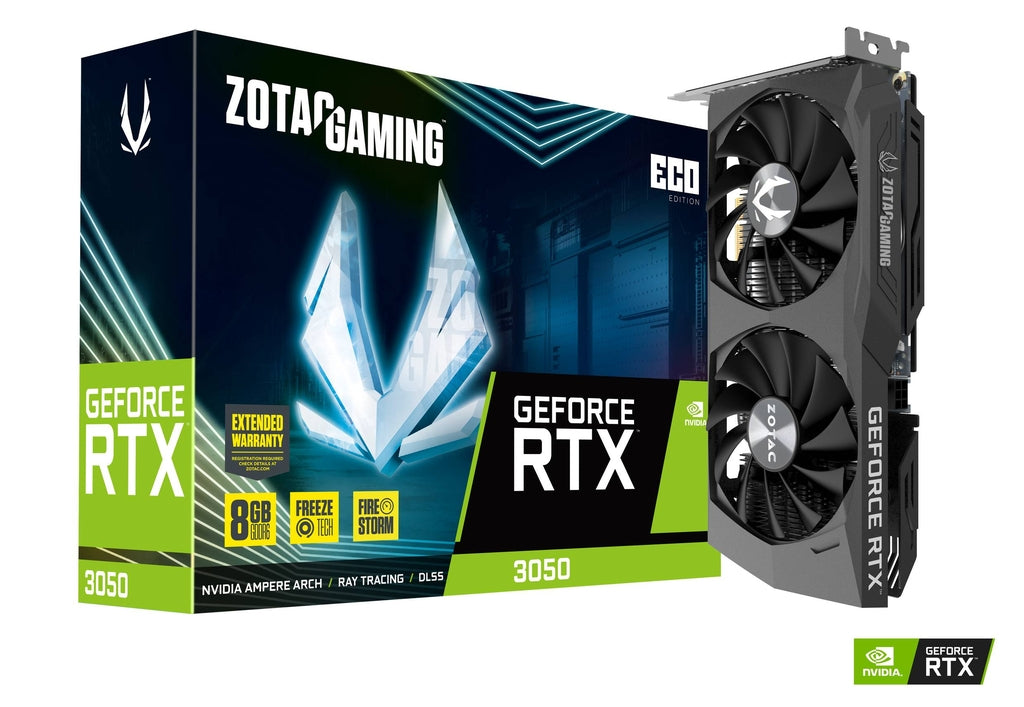 ZOTAC GEFORCE RTX 3050 8GB ECO DUAL FAN GRAPHIC CARD