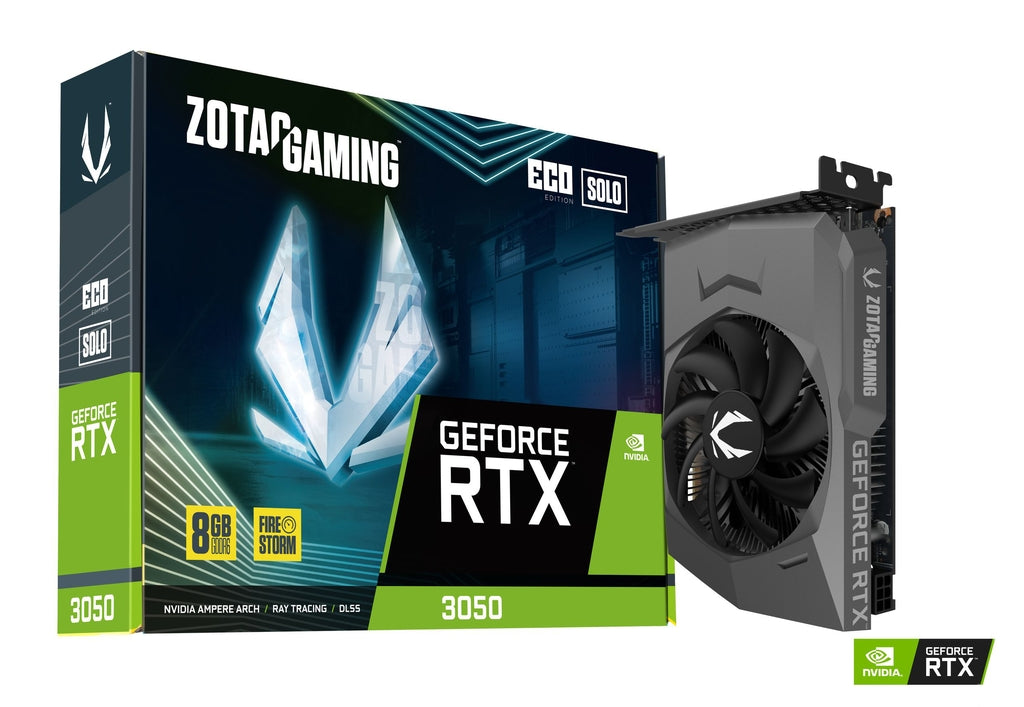 ZOTAC GEFORCE RTX 3050 8GB ECO SOLO GRAPHIC CARD