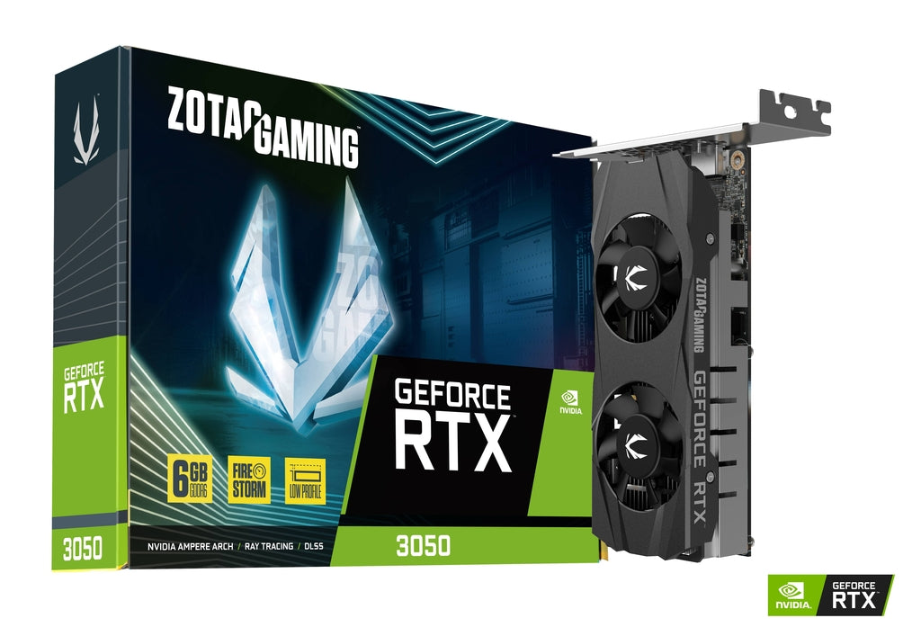 ZOTAC GAMING GEFORCE RTX 3050 6GB GDDR6 LOW-PROFILE GRAPHIC CARD