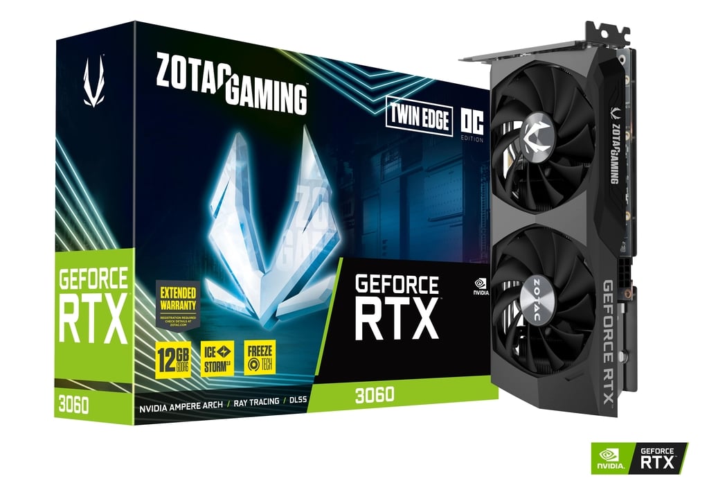 ZOTAC GEFORCE RTX 3060 12GB TWIN EDGE OC GRAPHIC CARD