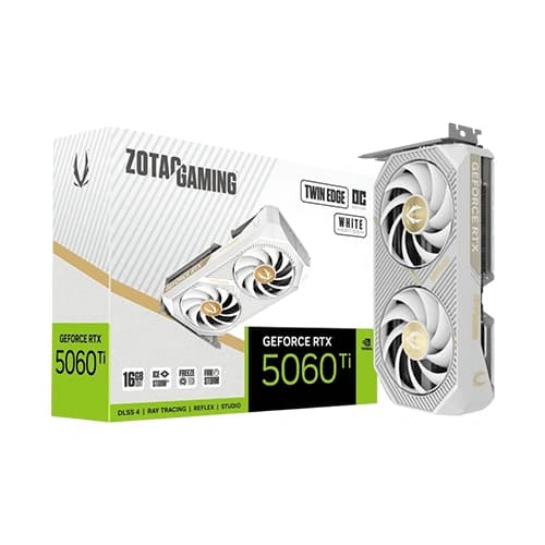 ZOTAC GAMING GeForce RTX 5060 Ti 16GB Twin Edge OC White Edition