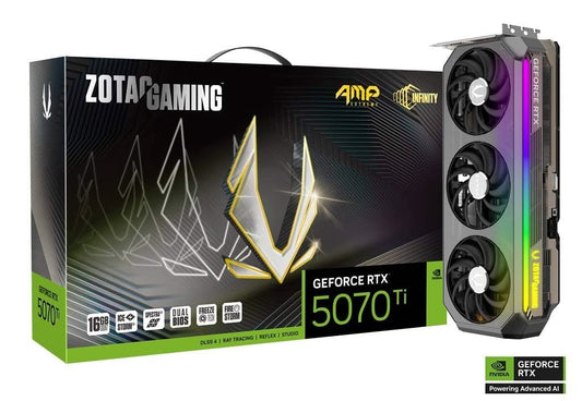 ZOTAC GAMING GEFORCE RTX 5070 TI AMP EXTREME INFINITY 16GB GDDR7