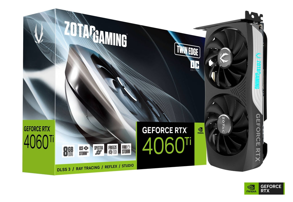 ZOTAC GEFORCE RTX 4060 TI 8GB TWIN EDGE OC GRAPHIC CARD