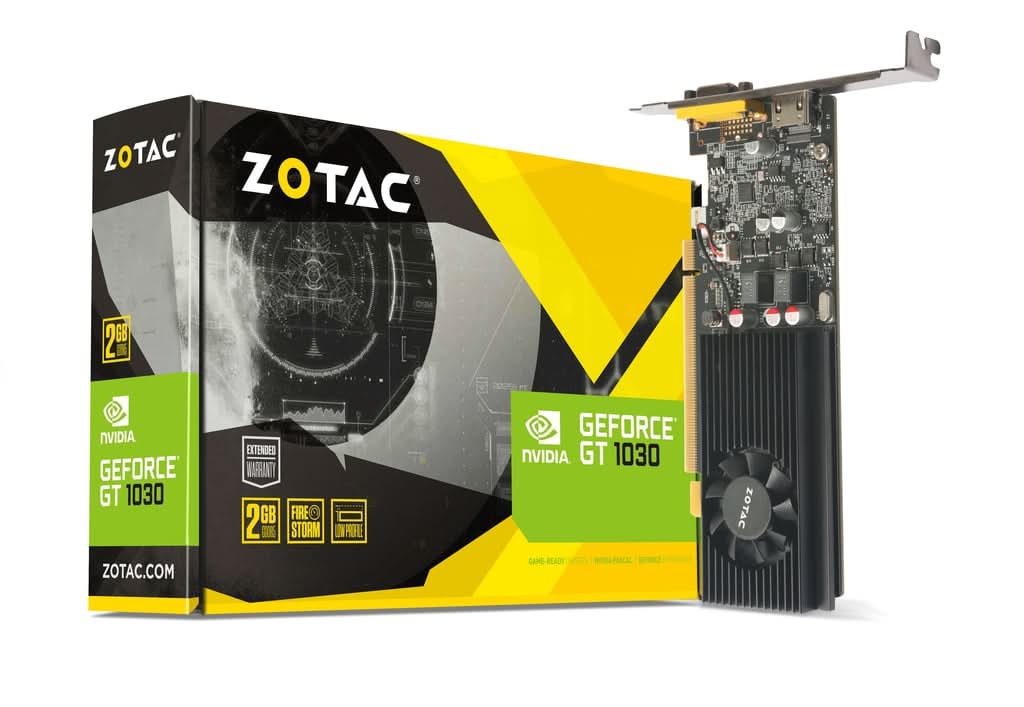 ZOTAC GeForce GT 1030 2GB GDDR5 Low Profile Graphics Card